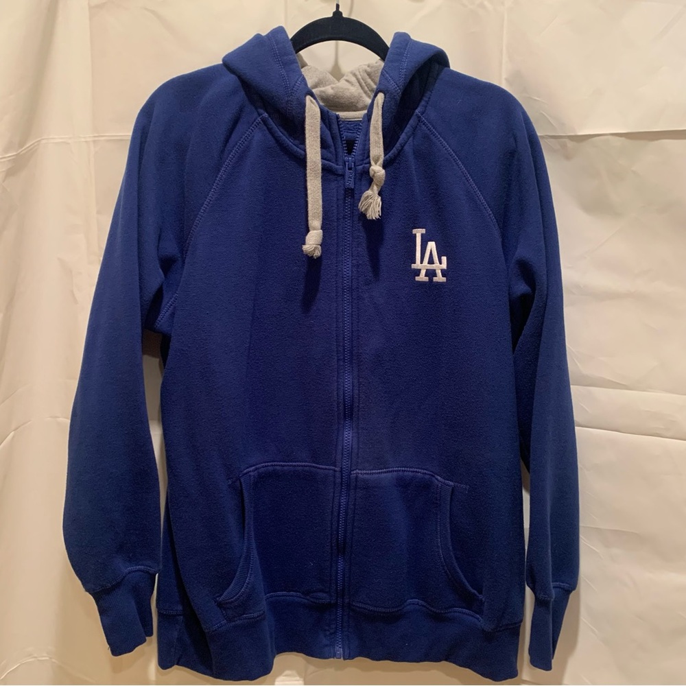 Antigua Women’s Royal Blue LA Dodgers Zip-Up Hoodie